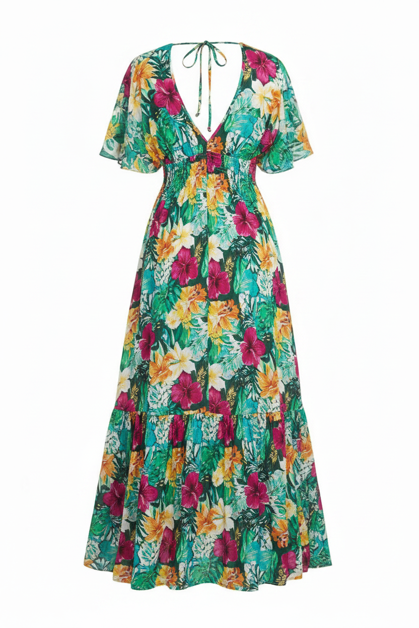 Ladies Floral Maxi Dress
