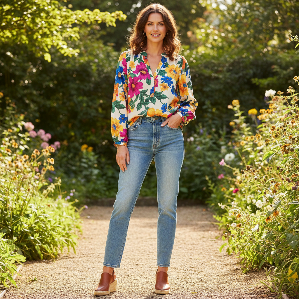 Ladies Floral Blouse