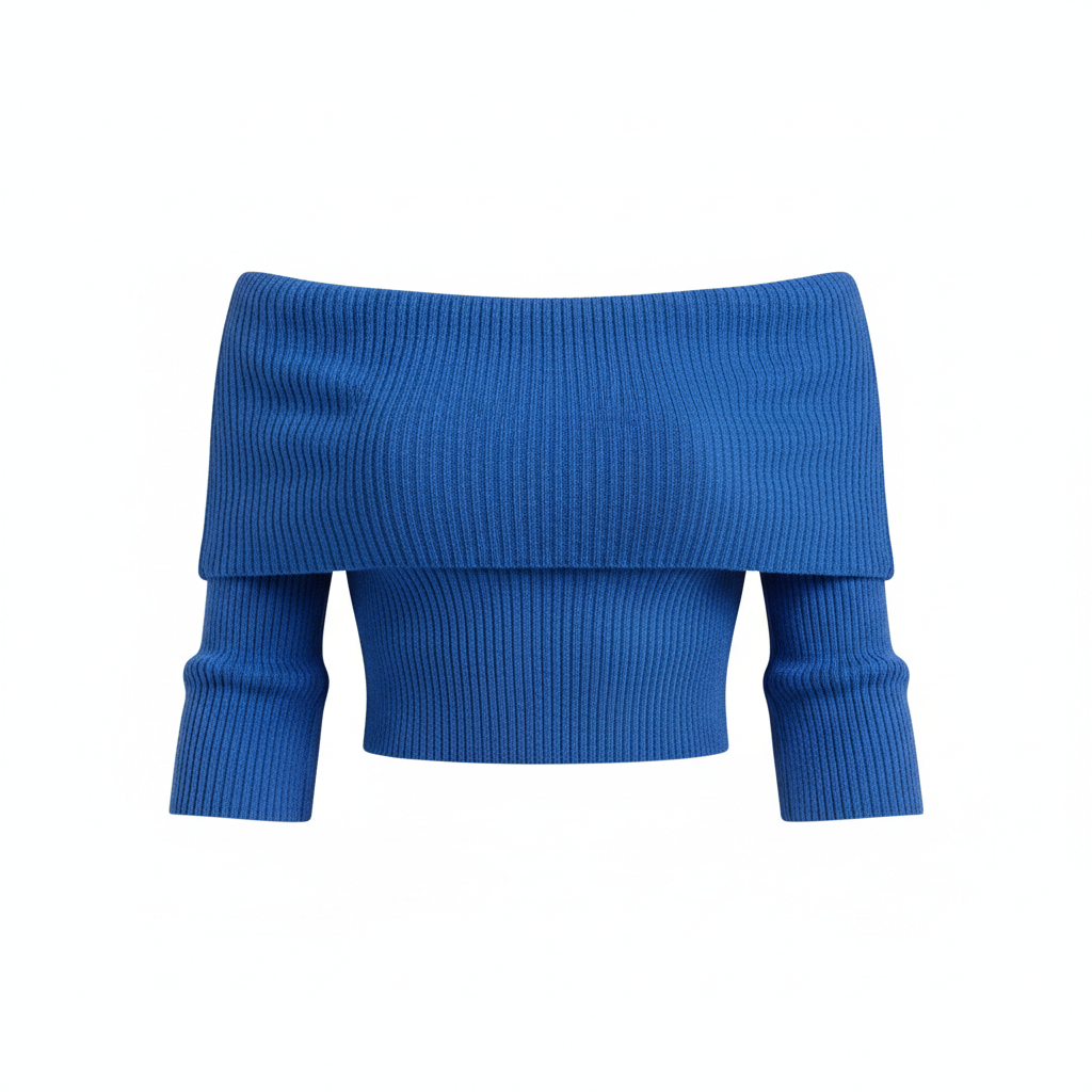 Ladies Off-Shoulder Crop Top