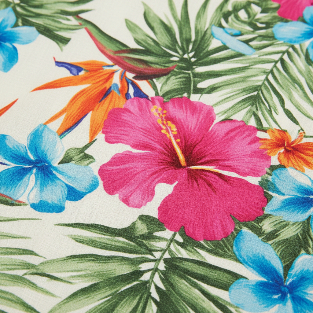Ladies Tropical Floral Dressadd